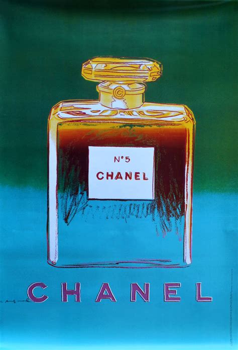 andy warhol vintage chanel posters|chanel no 5 painting.